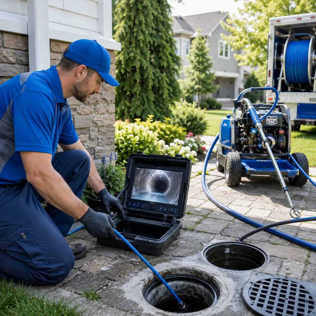 Outdoor drain cleaning professionals serving Holland Patent, NY
